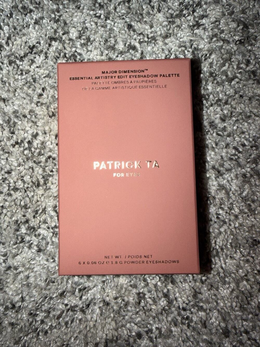 Patrick Ta Major Dimension Essential Artistry Eyeshadow Palette Light NIB